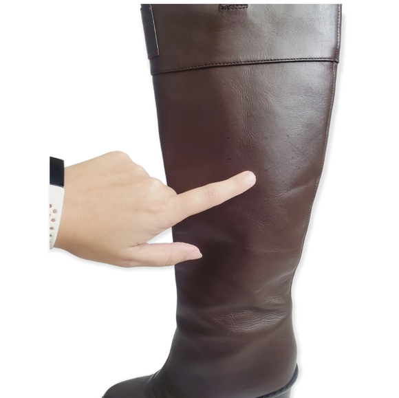 Marc by Marc Jacobs Brown Leather Knee Boots Round Block Heel 8 US / 38 EU - Picture 6 of 13